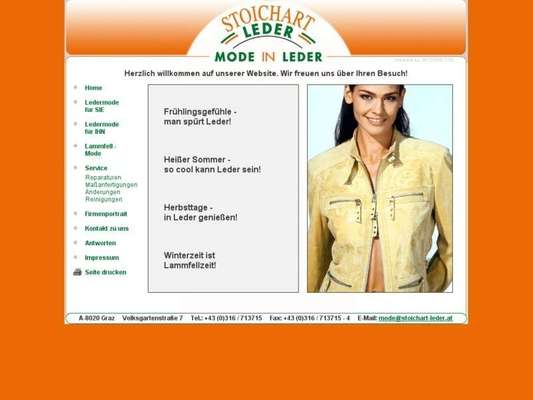 Stoichart Leder - Mode in Leder - 08.03.13