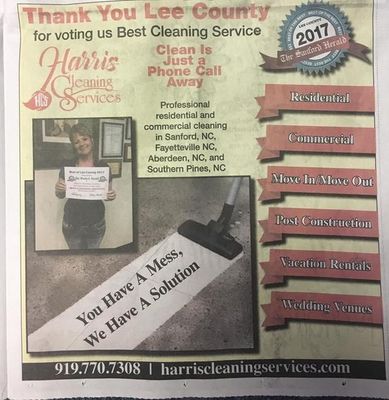 Harris Cleaning Services, LLC - 20.07.17