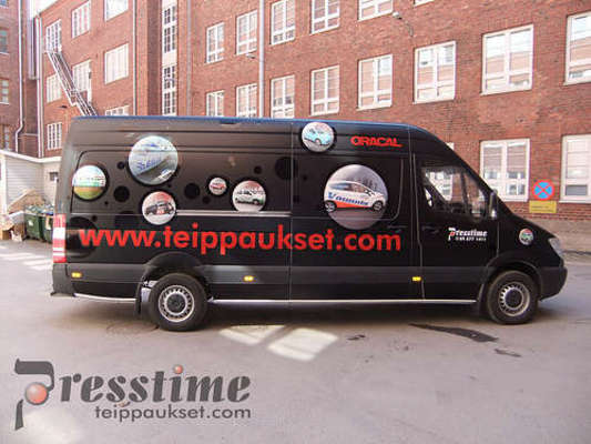 Auton yliteippaus Autoteippaus Presstime Finland Oy - 17.01.12