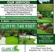 Grass Cutting and Mulching Service Raleigh | Clark's Landscaping - 25.08.17