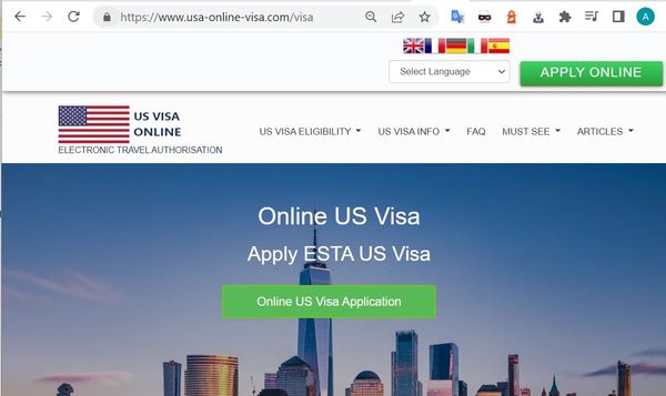 UNITED STATES Official American Online Electronic Visa - United States Visa Application - Domanda di visto online per il governo dell'ufficio americano - 11.11.23